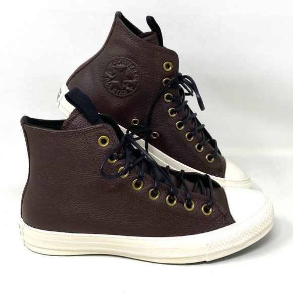Converse Shoes - Converse Chuck Taylor All Star Ctas HI Dark Root Leather Brown Women's 169659C